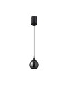 DROP * COLGANTE LED 7W 3000K 36° NEGRO PERLA